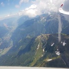 Flugwegposition um 11:51:34: Aufgenommen in der Nähe von Gemeinde Obervellach, 9821, Österreich in 3262 Meter